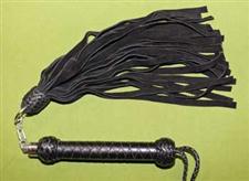 Black Revolving Flogger - 27"  with 28 Falls  - $41.99